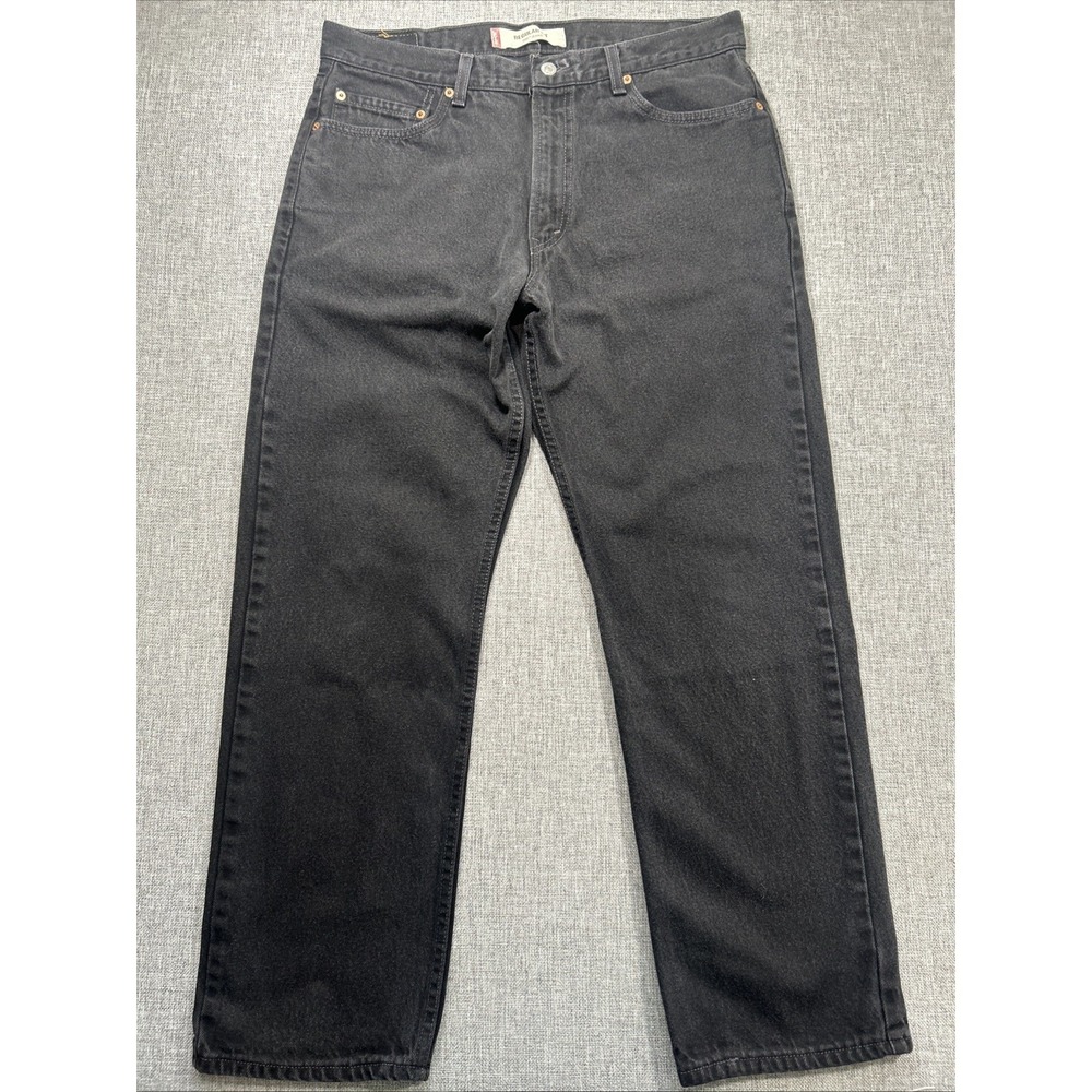 VTG Levi's Black 505 Jeans Made In USA 2003 Men's 36x29 Straight Leg Denim